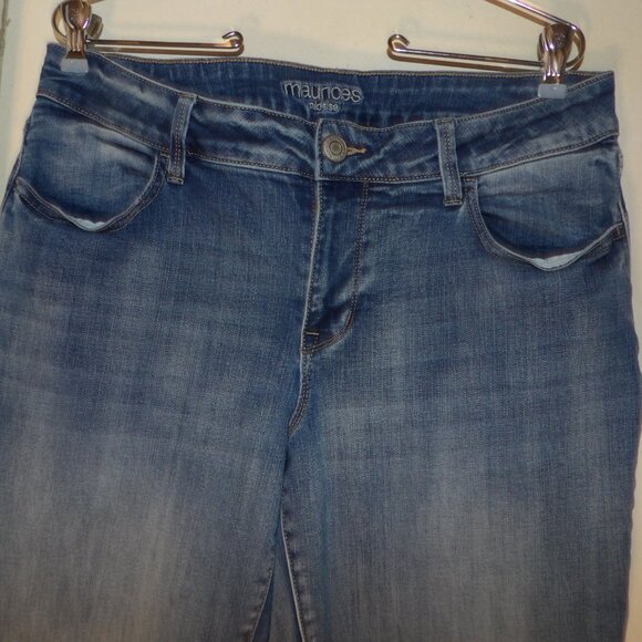 Maurices Mid Rise Skinny Jegging Jeans Sz L Reg - Picture 2 of 6
